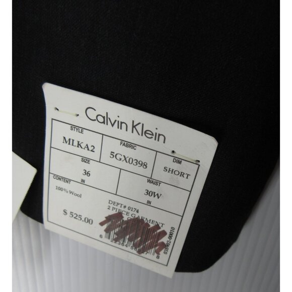 Calvin Klein Sport Coat 36 Short Blazer Wool Slim Fit Business NEW - Picture 13 of 16
